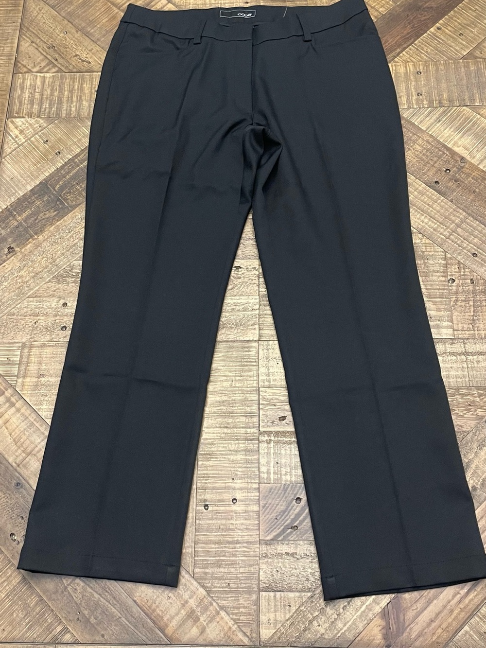OOBE black flat-front dress pants
